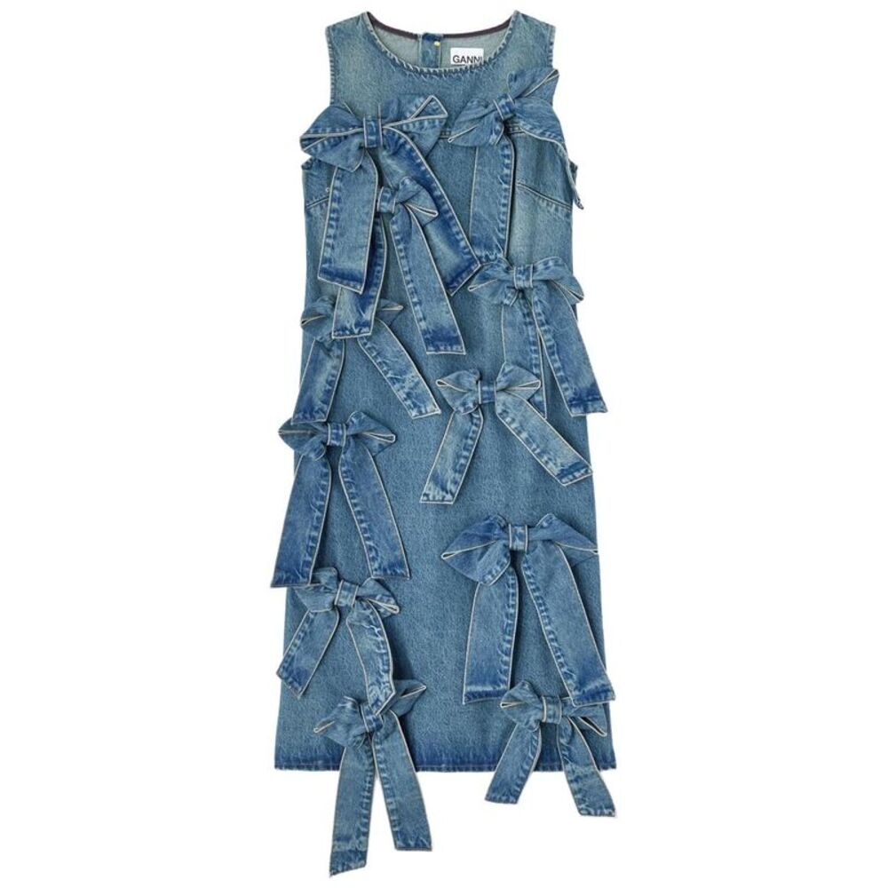 Ganni Women Ganni Women Cotton Denim Dress